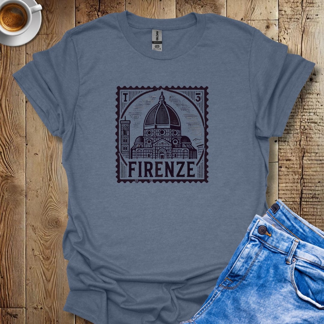 Italy Passport Stamp with Firenze Duomo T-Shirt