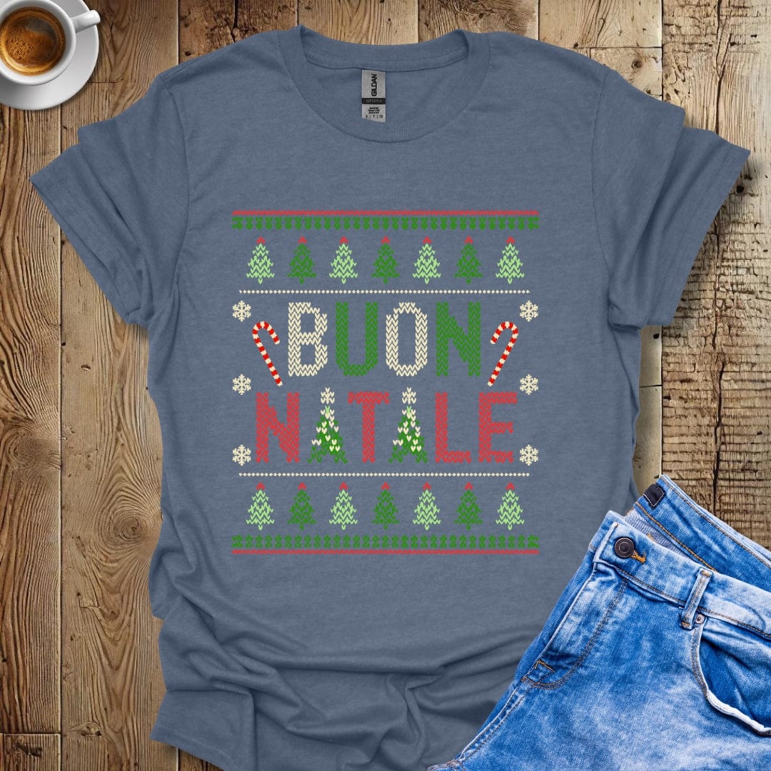 Ugly Christmas Sweater Buon Natale T-shirt