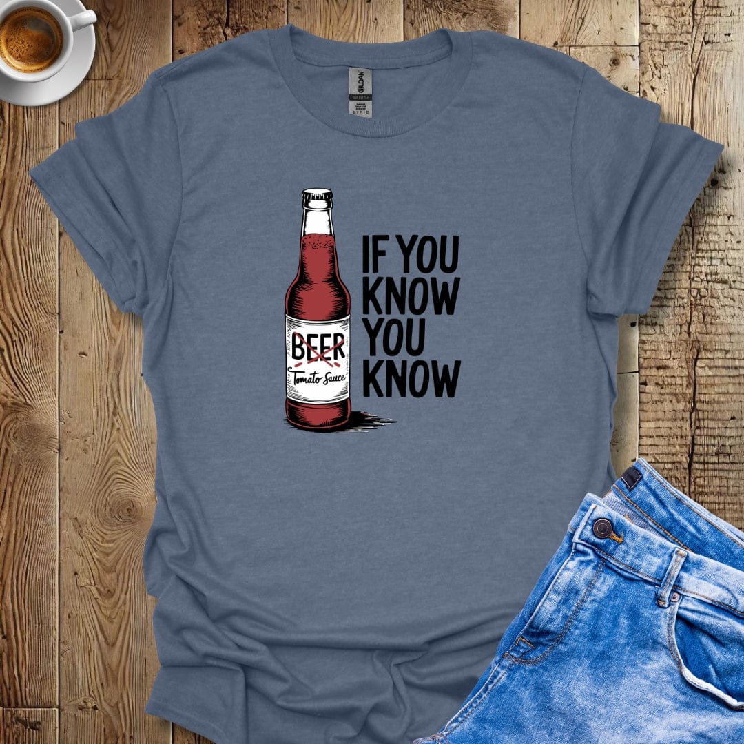 Beer Bottle Tomato Sauce T-Shirt