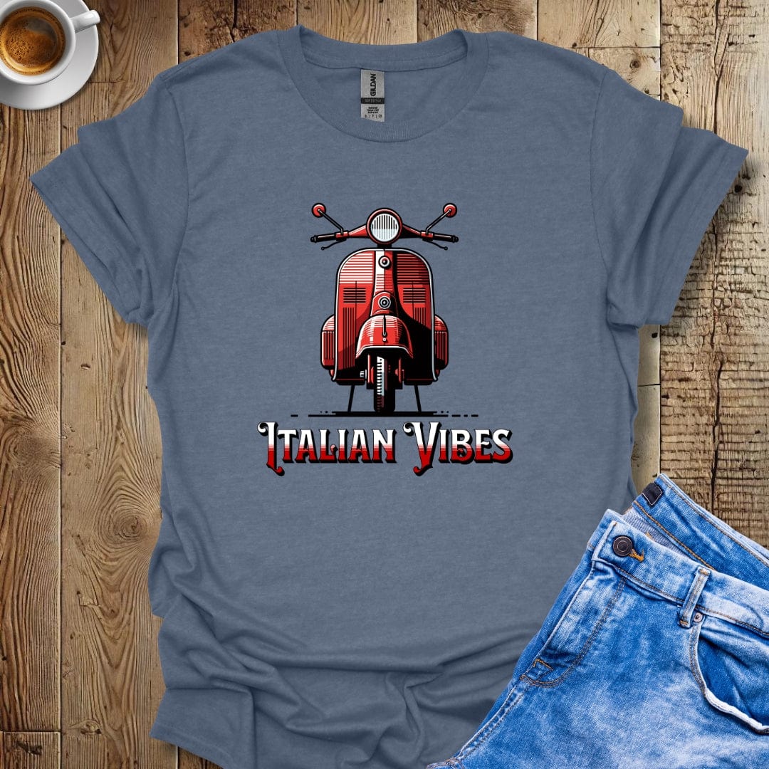 I Love Vintage Italian Scooter Vespa Italian Vibes T-Shirt