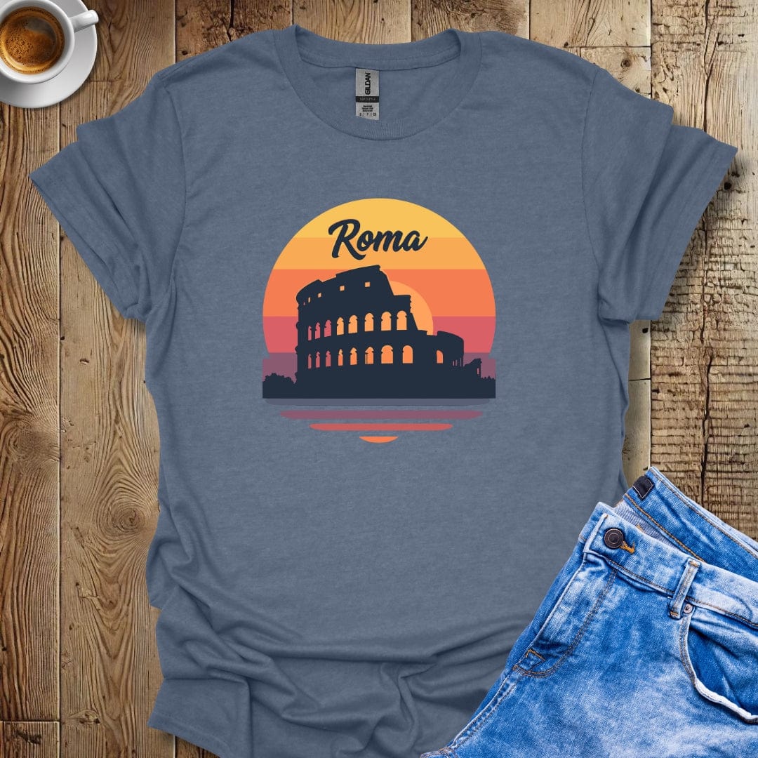 I Love Roma Retro Sunset T-Shirt