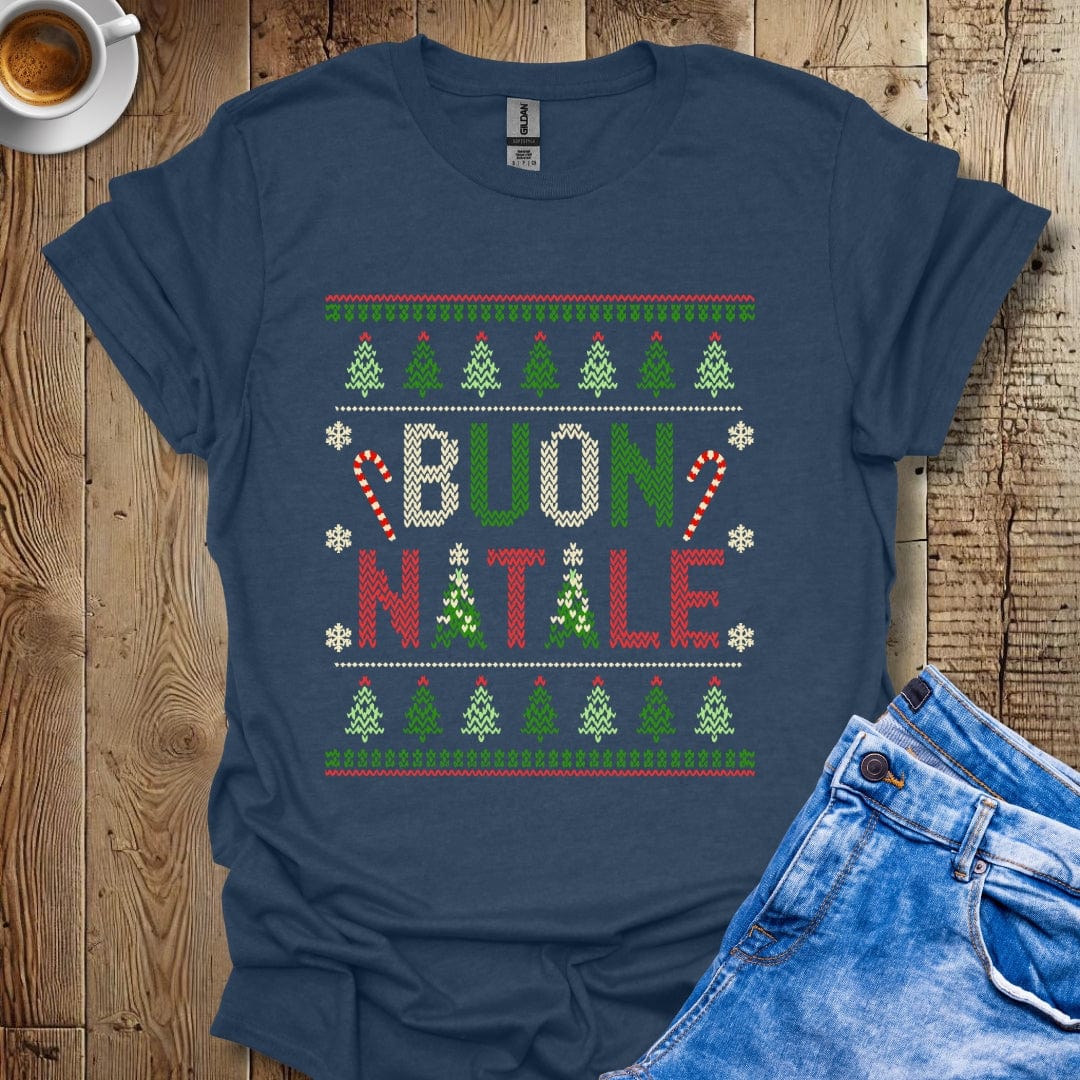 Ugly Christmas Sweater Buon Natale T-shirt