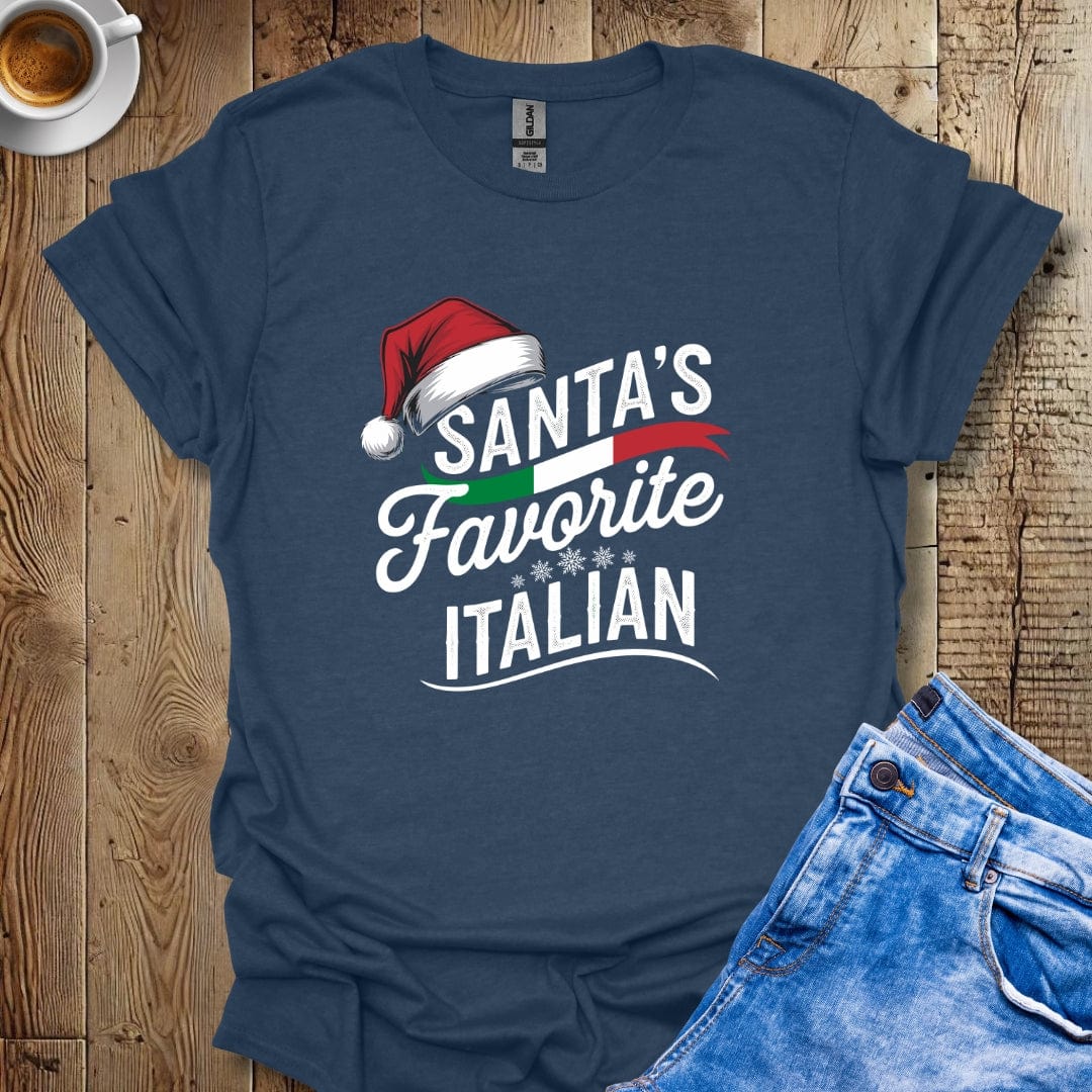 Santa's Favorite Italian Christmas T-shirt