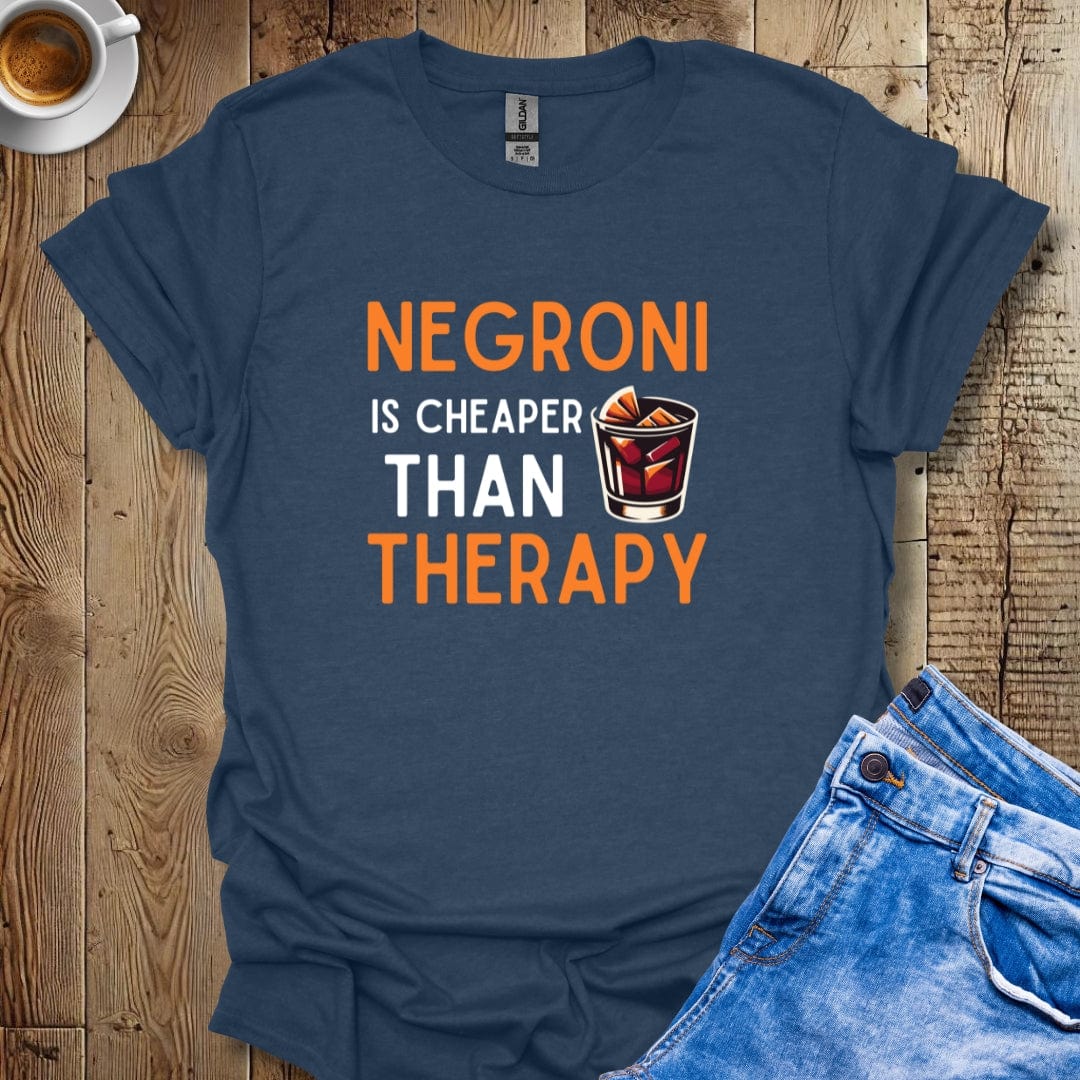 Retro Negroni is Cheaper Than Therapy T-Shirt