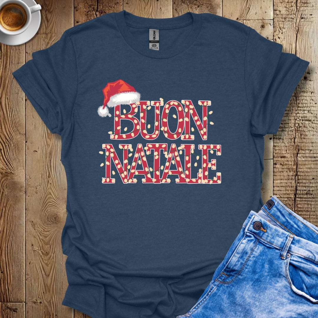 Buon Natale Xmas Lights Italian Christmas T-shirt