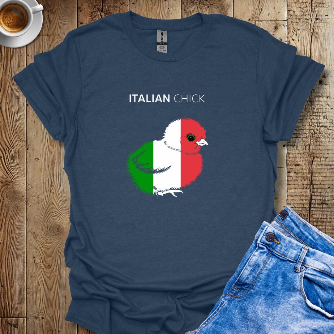 Italian Chick with Flag Colors T-shirt