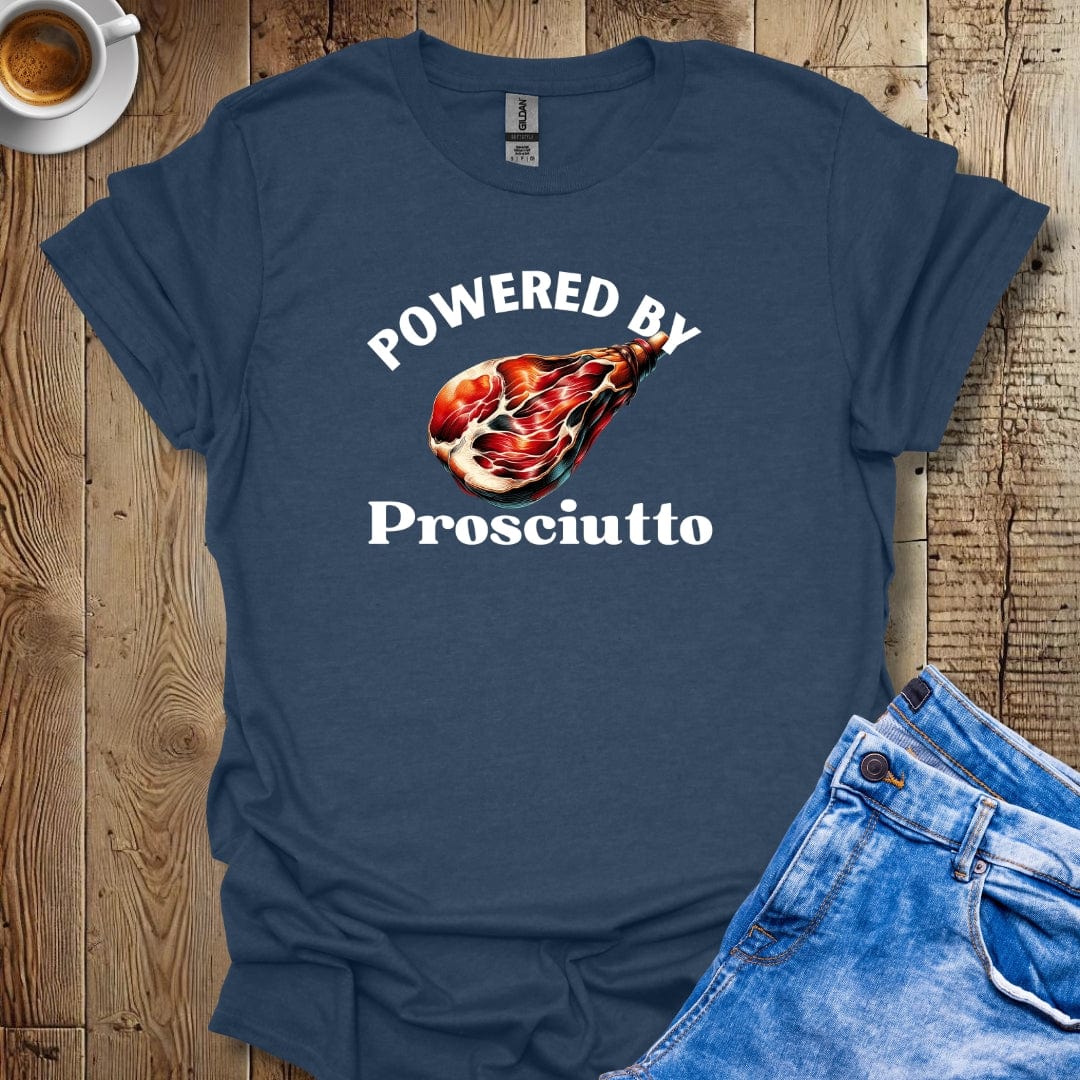 Powered by Prosciutto Italian Food Lover T-shirt