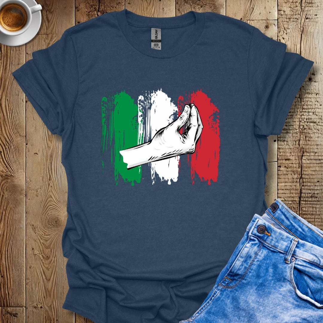 Funny Italian Hand Gesture Flag Italian Pride T-shirt