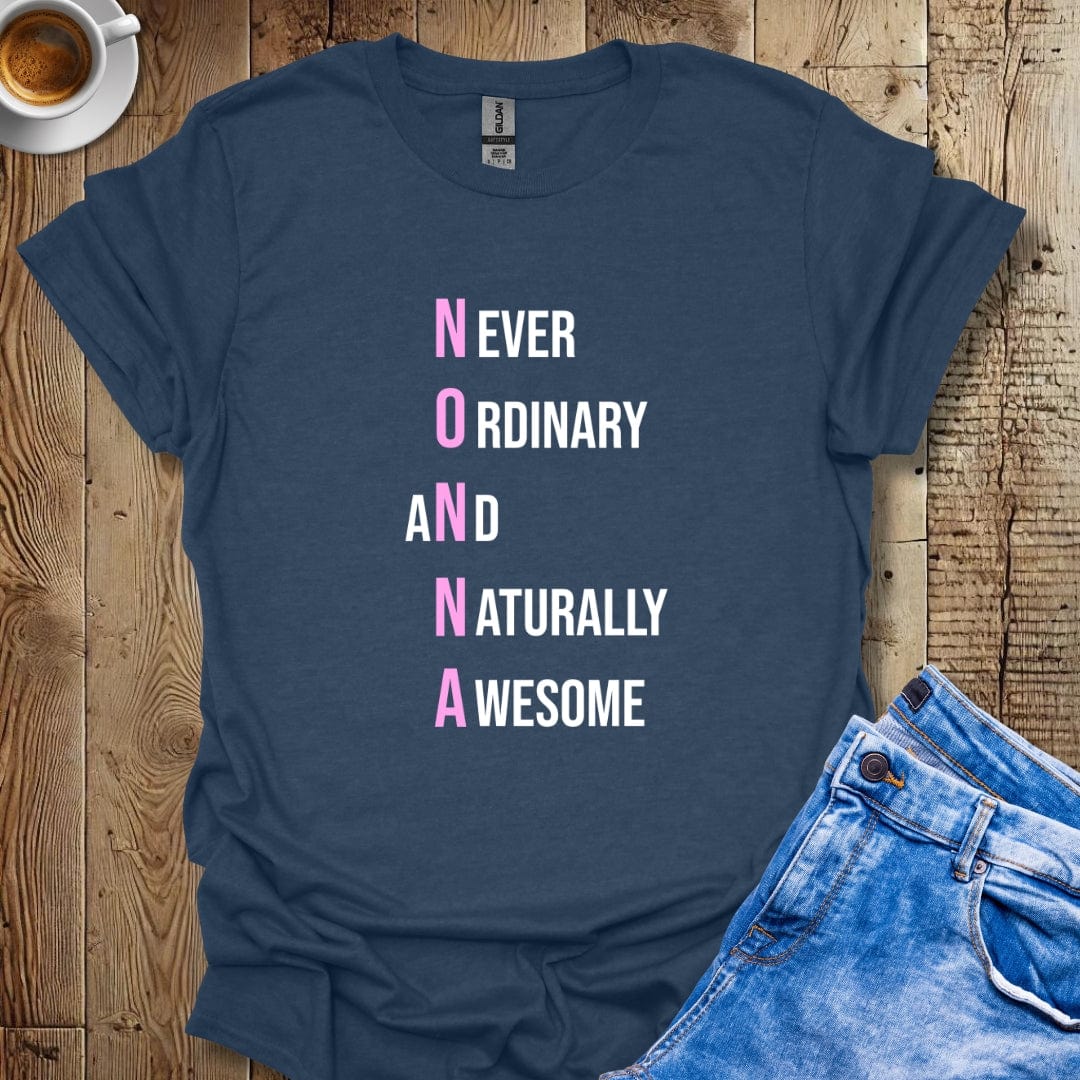 Not an Ordinary Nonna Naturally Awesome Italian Pride T-shirt