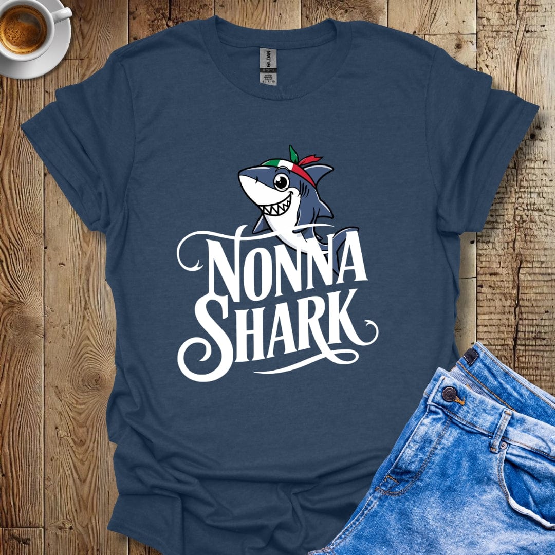 Funny Nonna Shark Italian Pride T-shirt