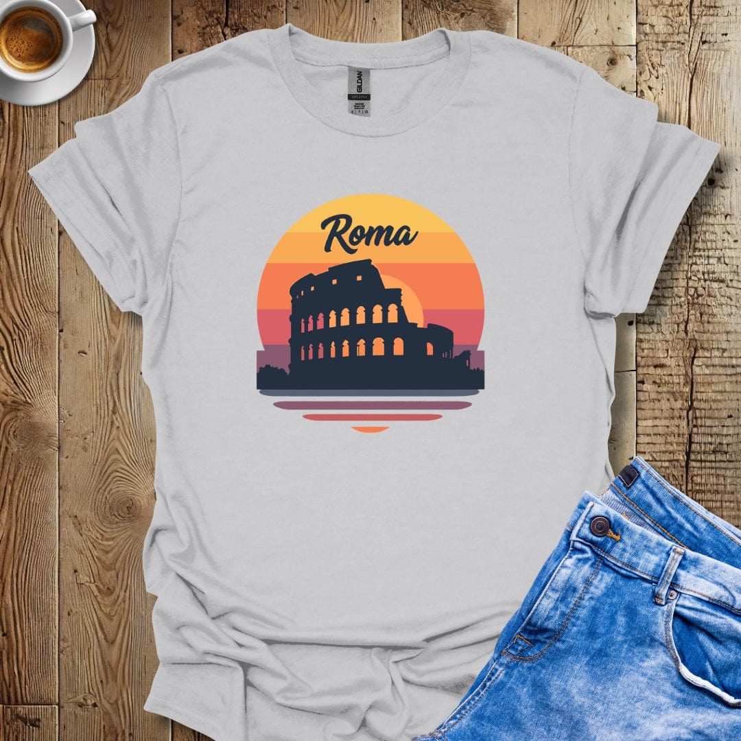 I Love Roma Retro Sunset T-Shirt