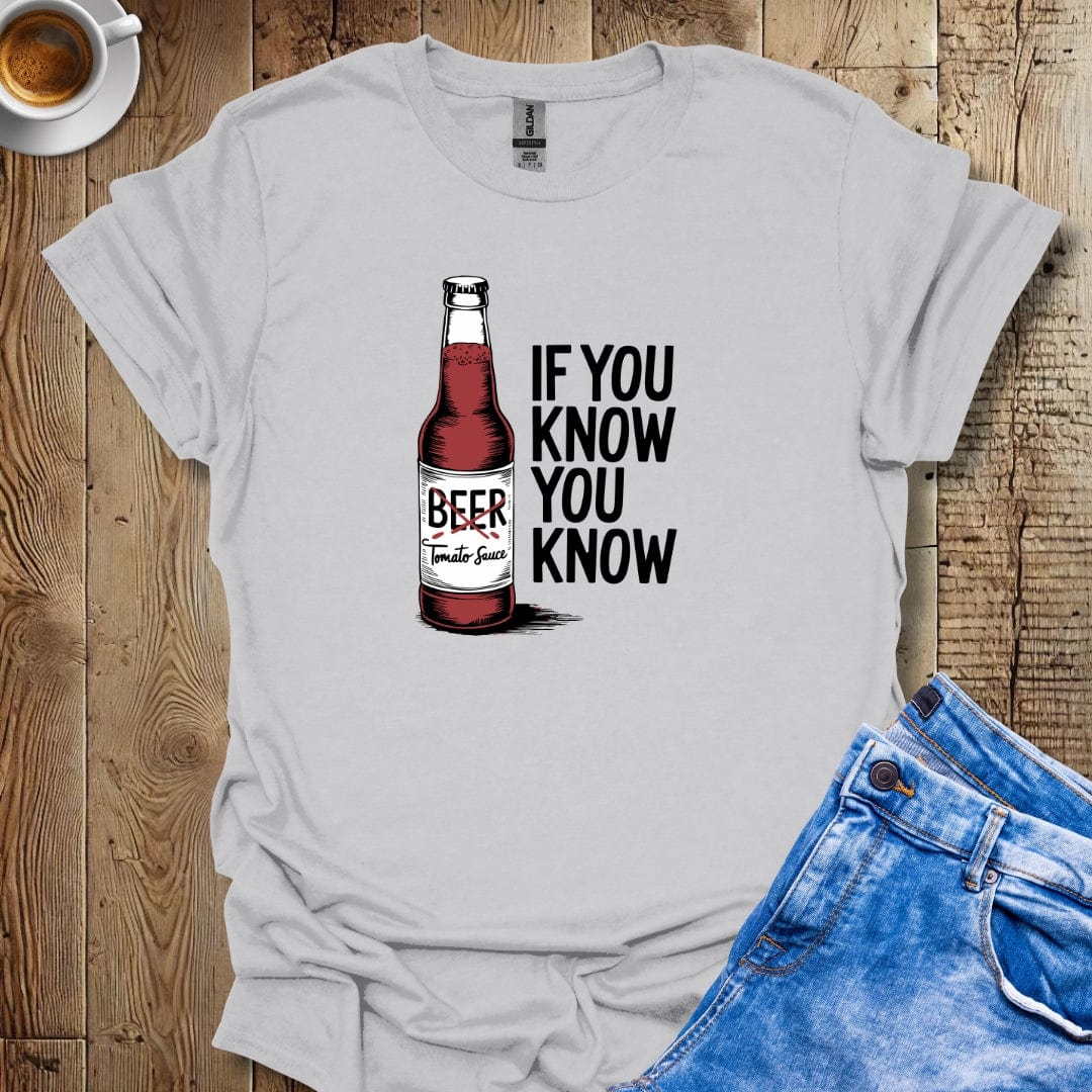 Beer Bottle Tomato Sauce T-Shirt