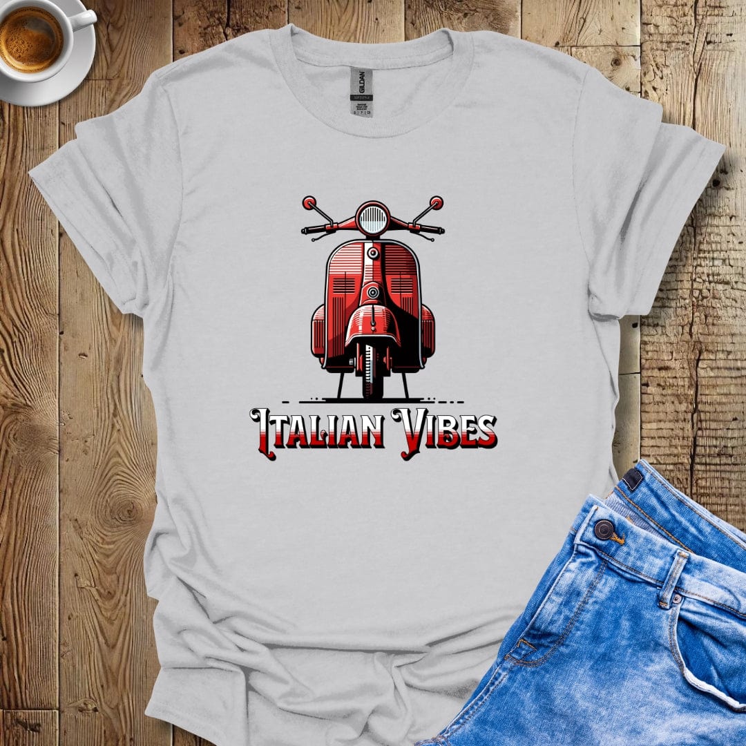 I Love Vintage Italian Scooter Vespa Italian Vibes T-Shirt