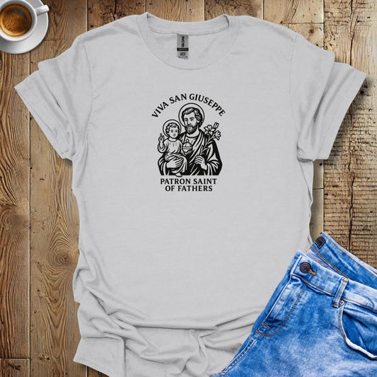 Viva San Giuseppe St Joseph Father's Day T-shirt