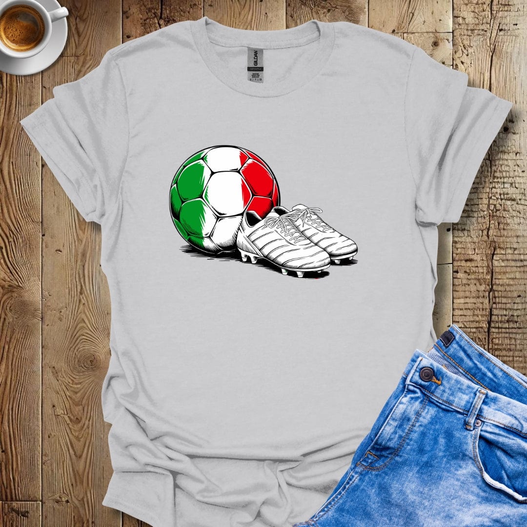 Italy Flag Soccer Ball T-Shirt