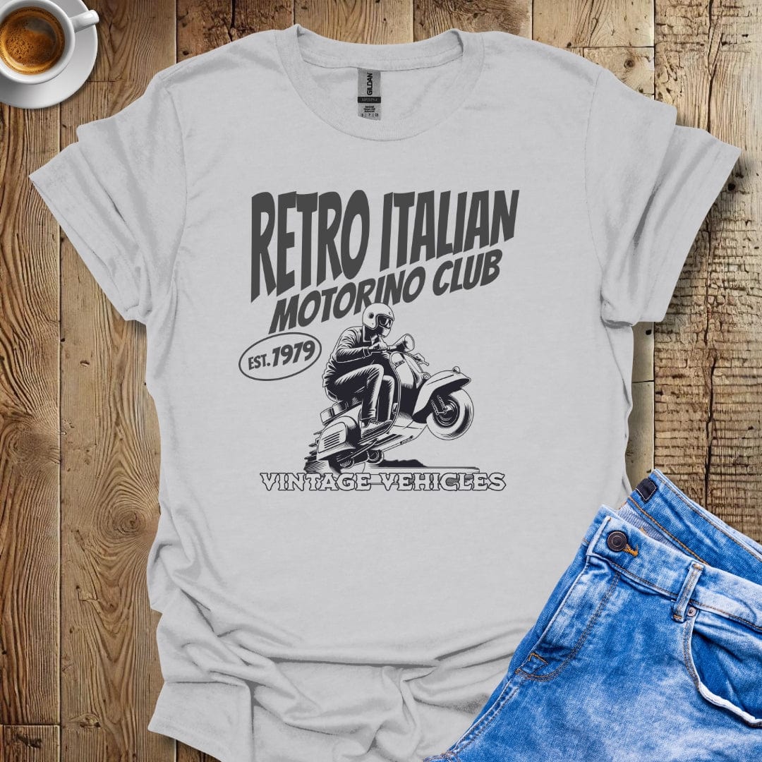 Retro Vintage Italian Scooter Motorino Club T-Shirt