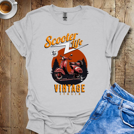 Retro Vintage Italian Scooter Life T-Shirt