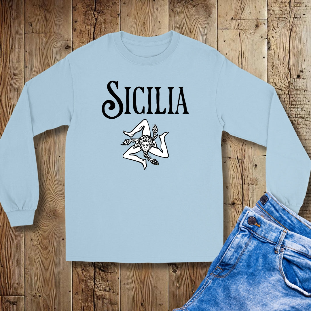 Sicilia Sicily Trinacria Unisex Long Sleeve Tee