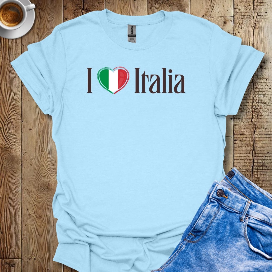 I Love Italia Heart Italian Pride T-shirt