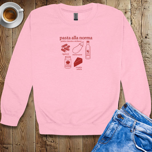 Pasta alla Norma Ingredients Sweatshirt