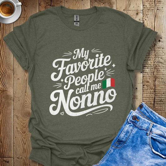 My Favorite People Call Me Nonno Italian Pride T-shirt