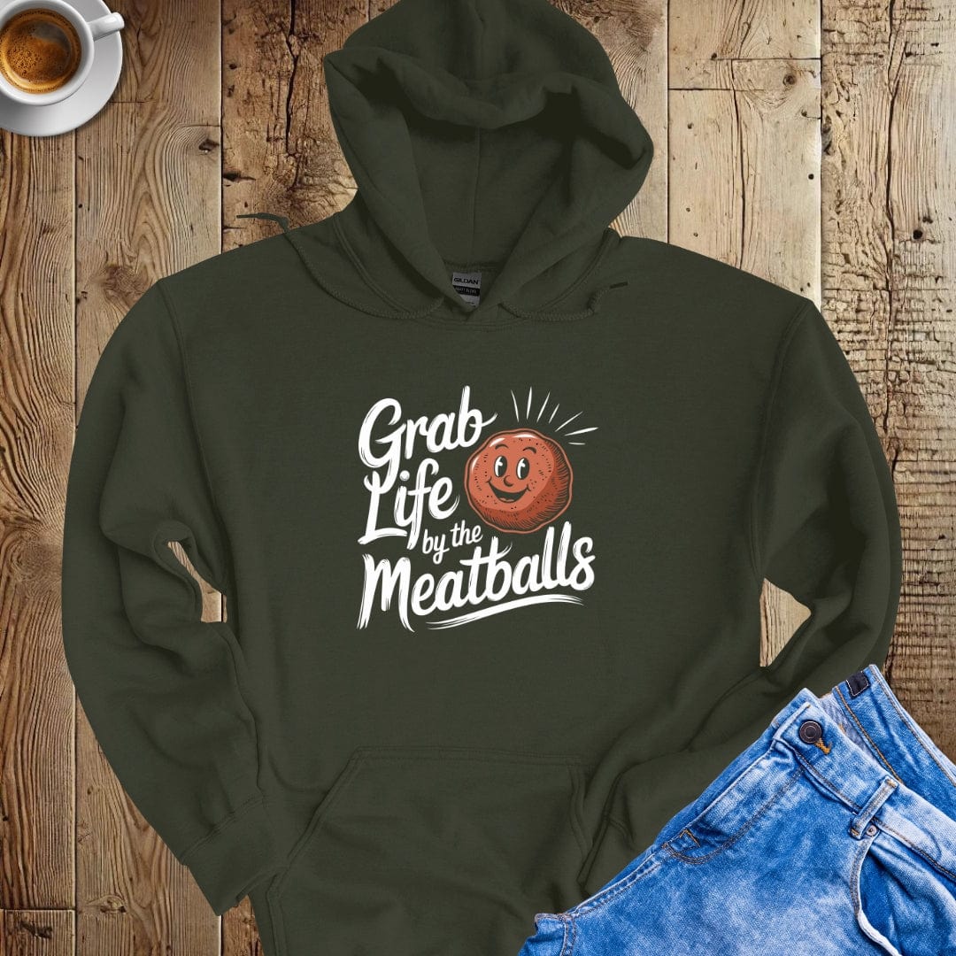 Grab Life by the Meatballs Hoodie Sweatshirt