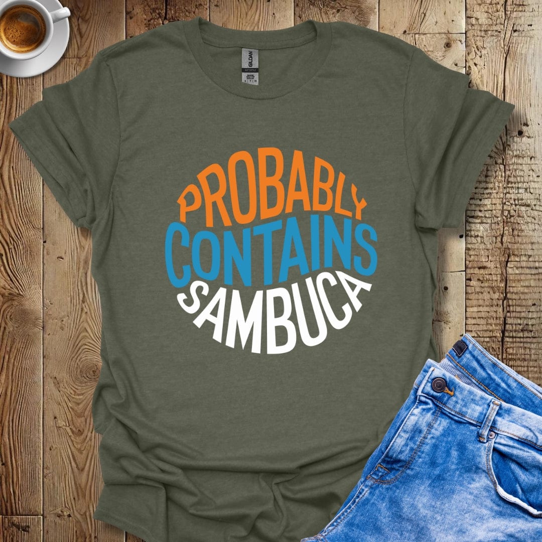 Probably Contains Sambuca Italian Pride T-shirt