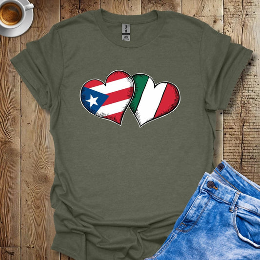 Half Puerto Rican Half Italian T-shirt