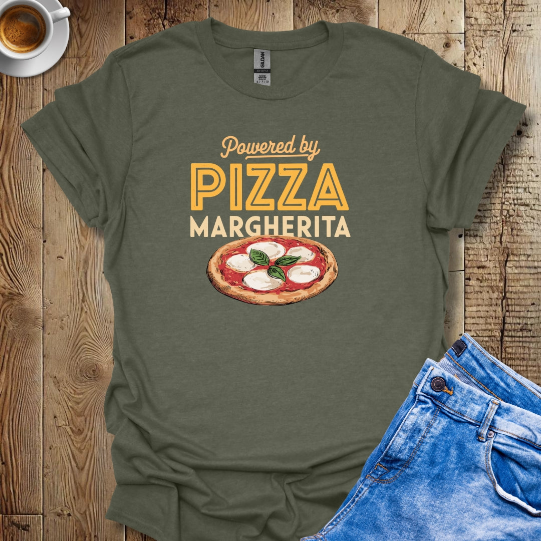 Powered by Pizza Margherita T-shirt