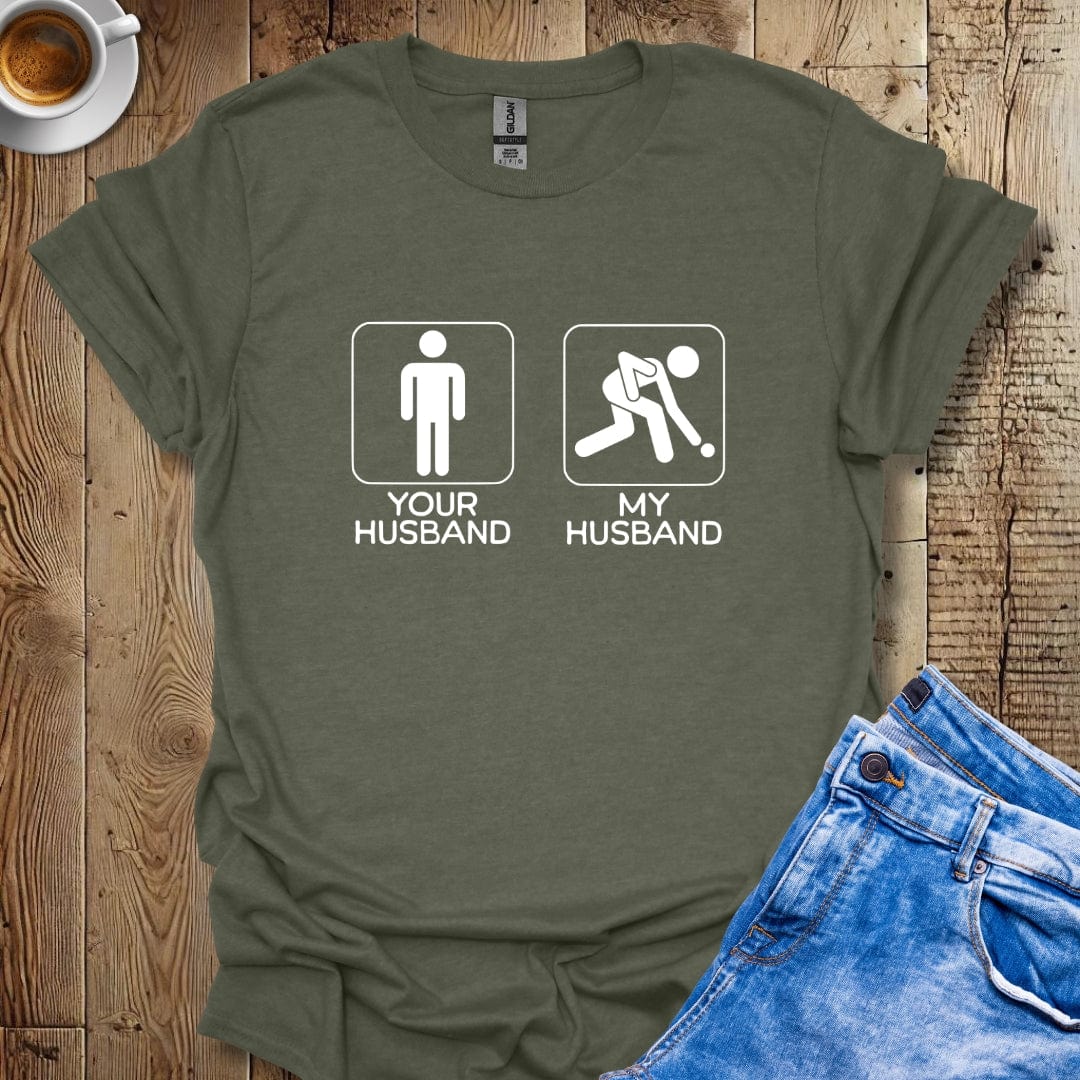 Funny Bocce Ball Husband Italian Pride T-shirt