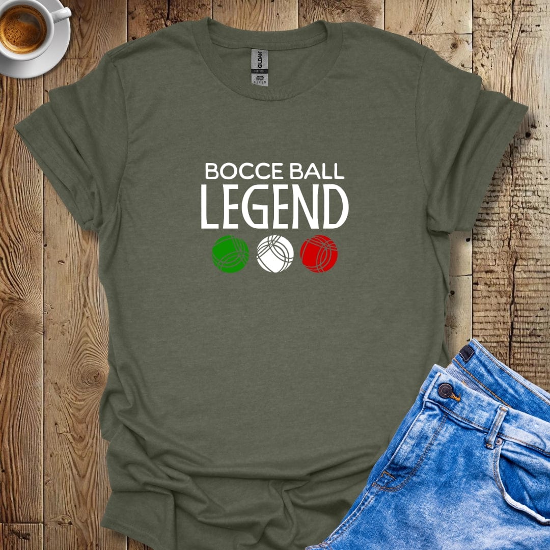 Funny Bocce Ball Legend Italian Pride T-shirt