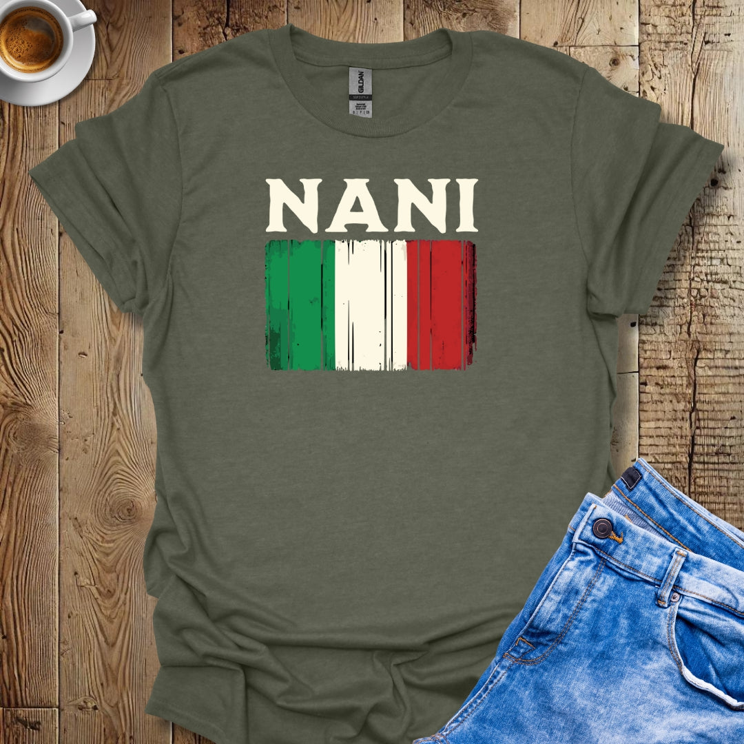 Nani Distressed Italian Flag T-shirt