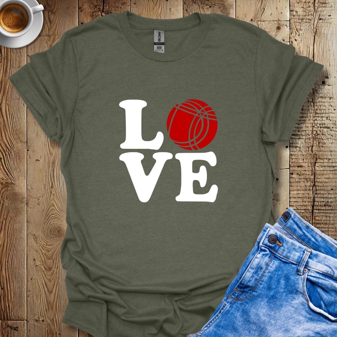 Love Bocce Ball Italian Pride T-shirt