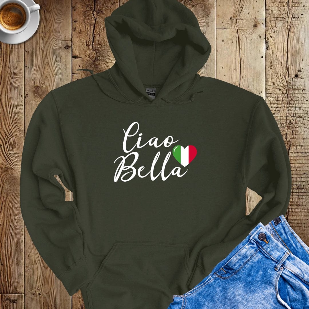 Ciao Bella Heart Hoodie Sweatshirt