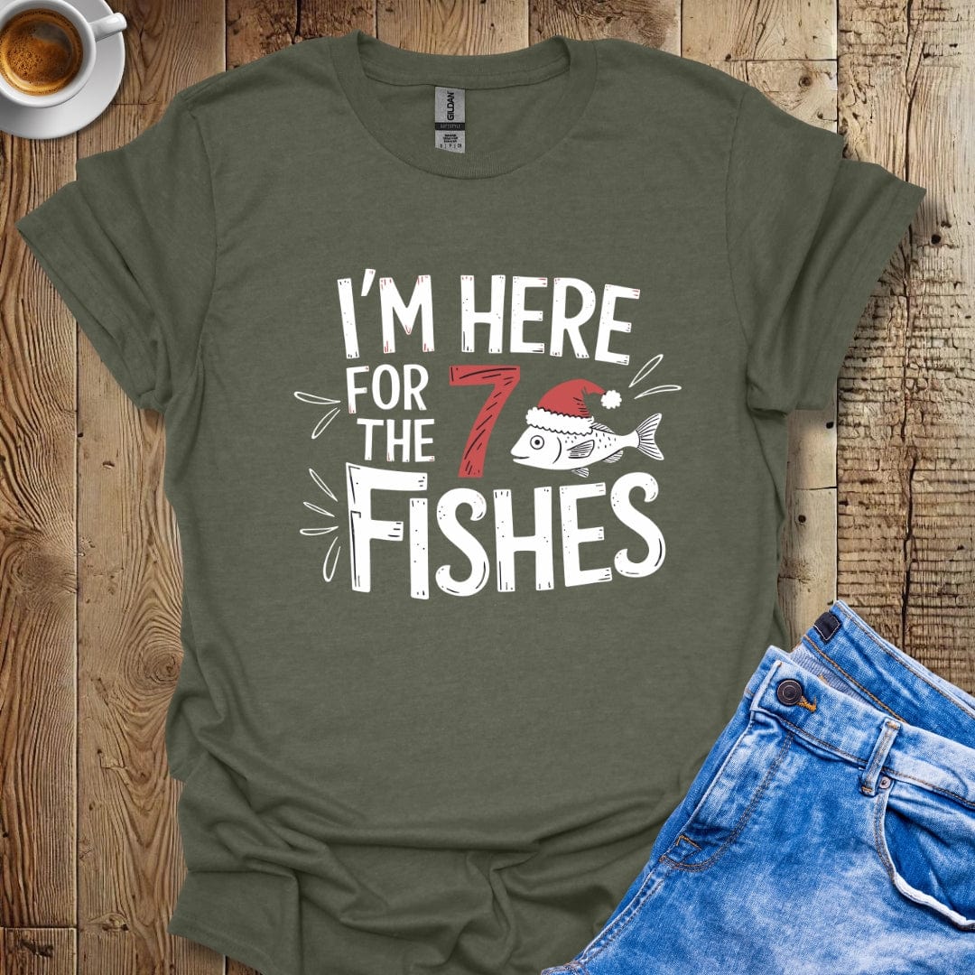 I'm Here for the Seven Fishes Christmas Italian Pride T-shirt