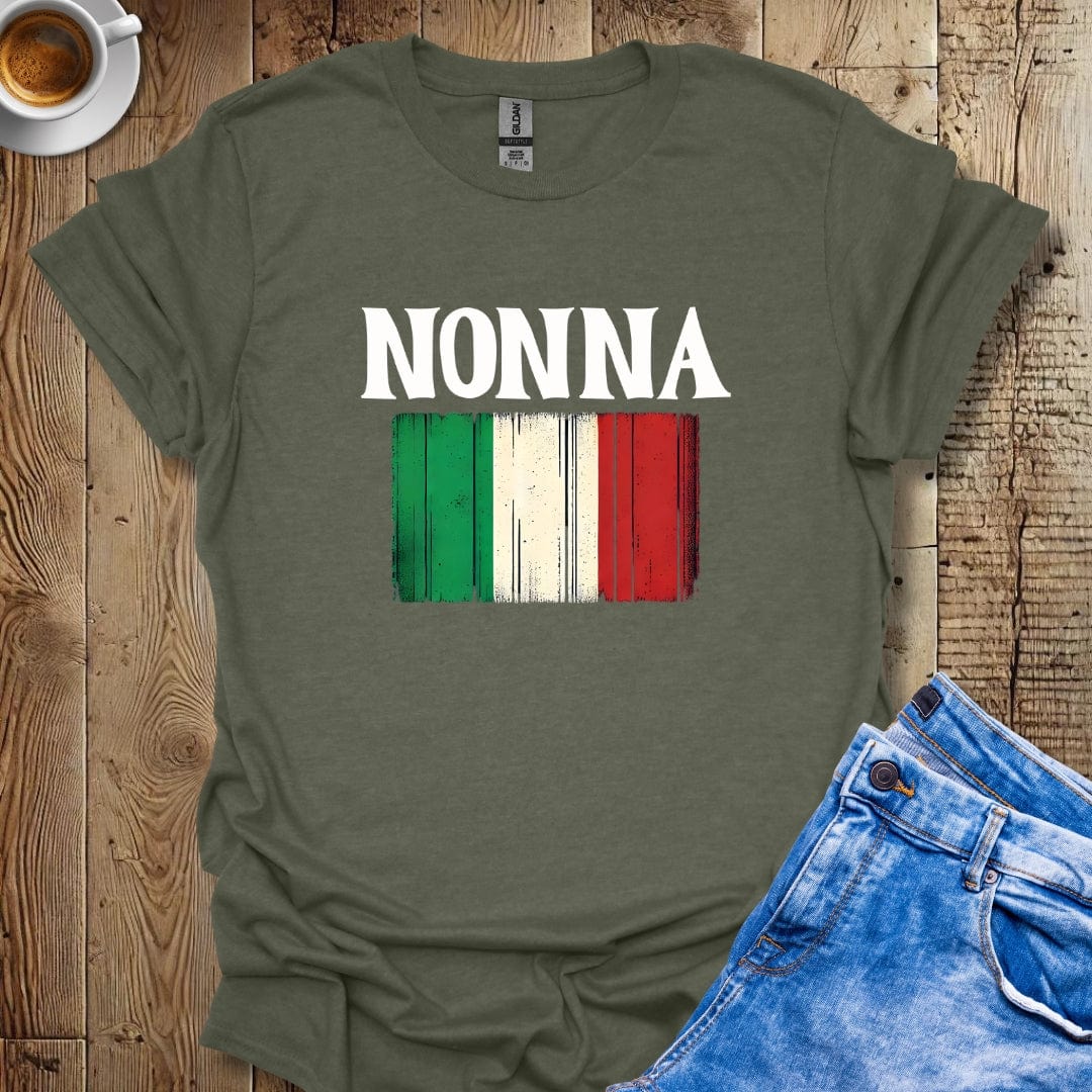 Cute Nonna Italian Flag T-shirt