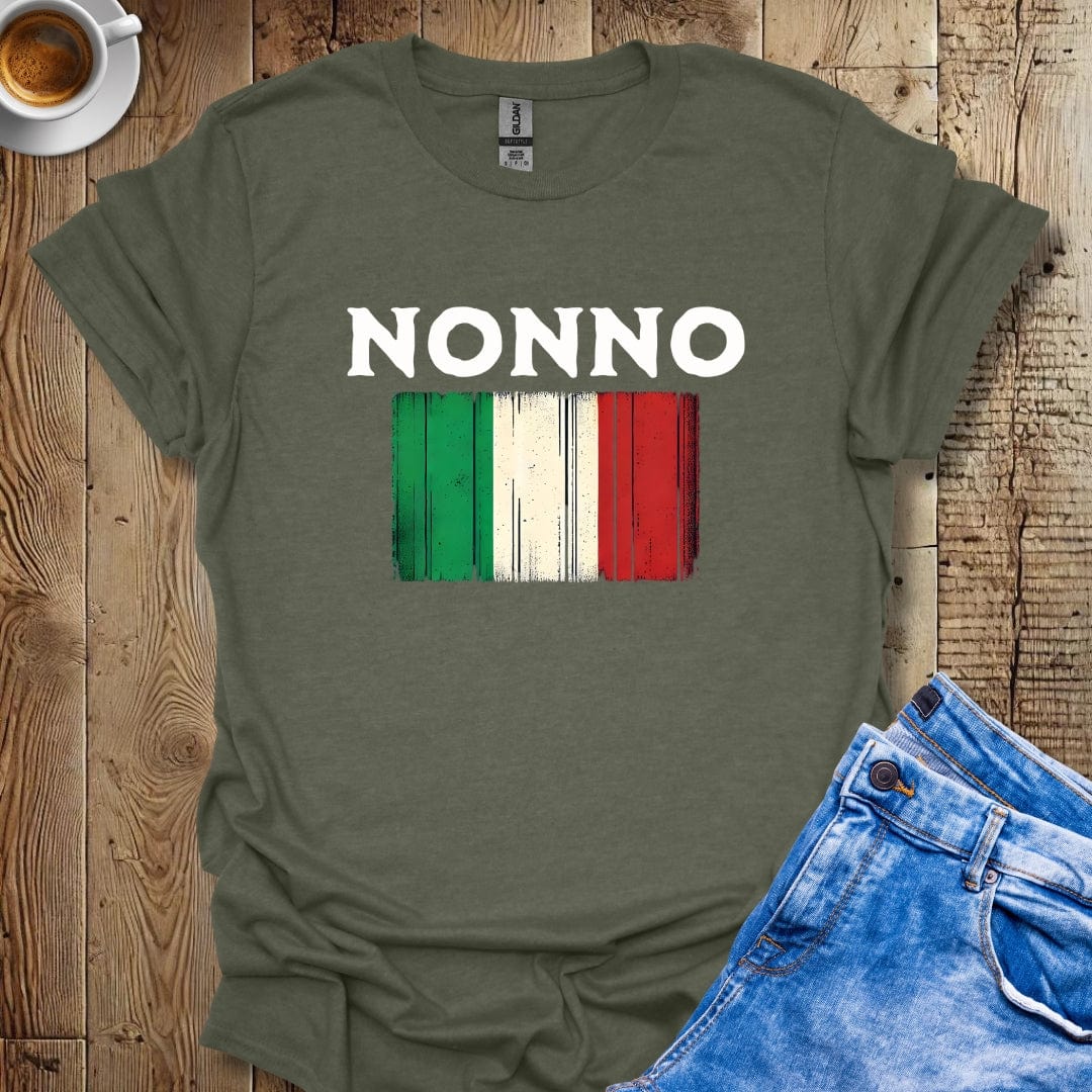 Cute Nonno Italian Flag T-shirt