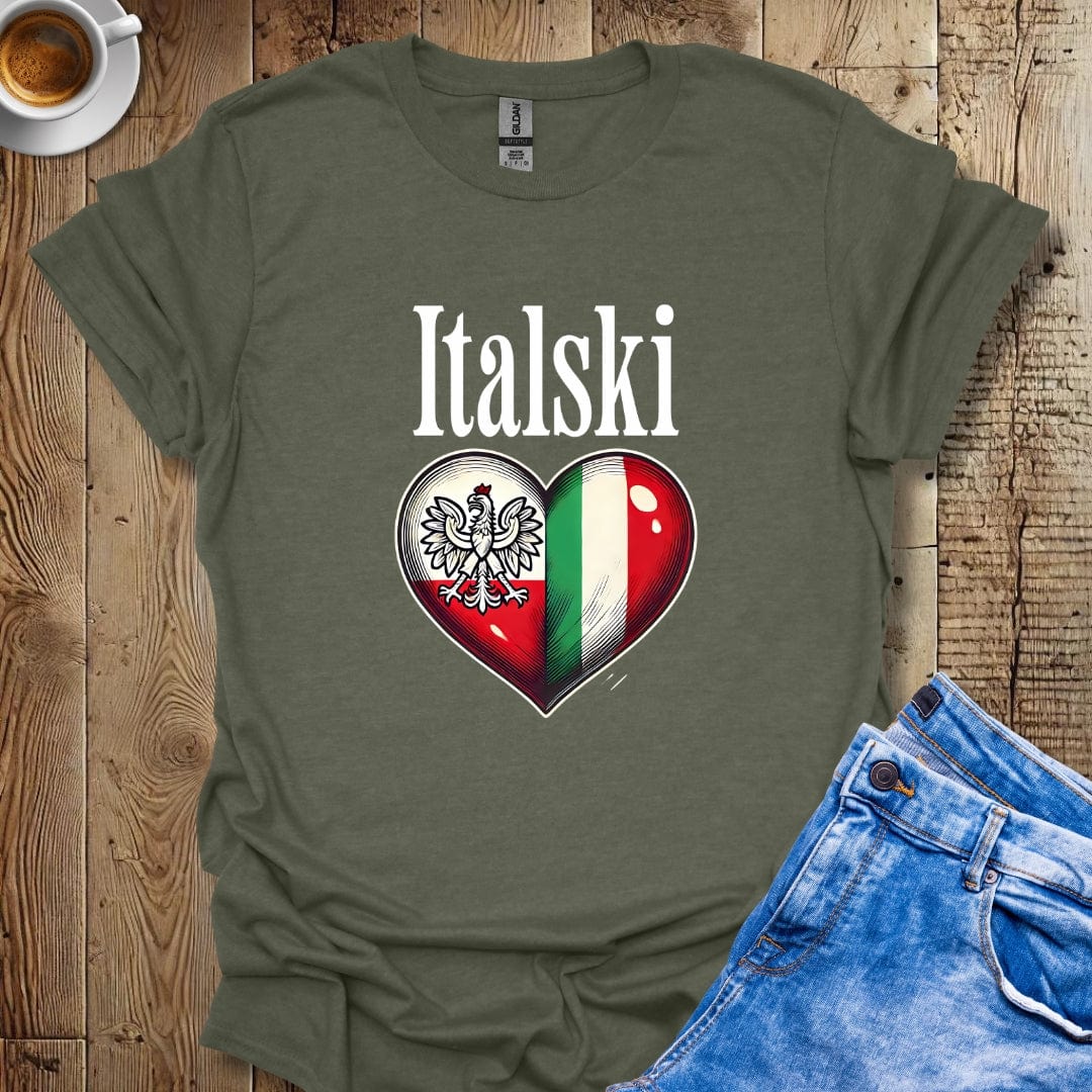 Funny Italski Half Italian Half Polish T-shirt