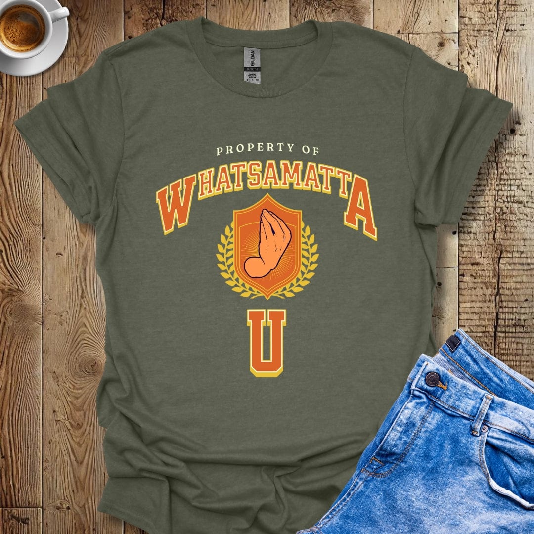 Funny Property of Whatsammatta U Italian T-shirt