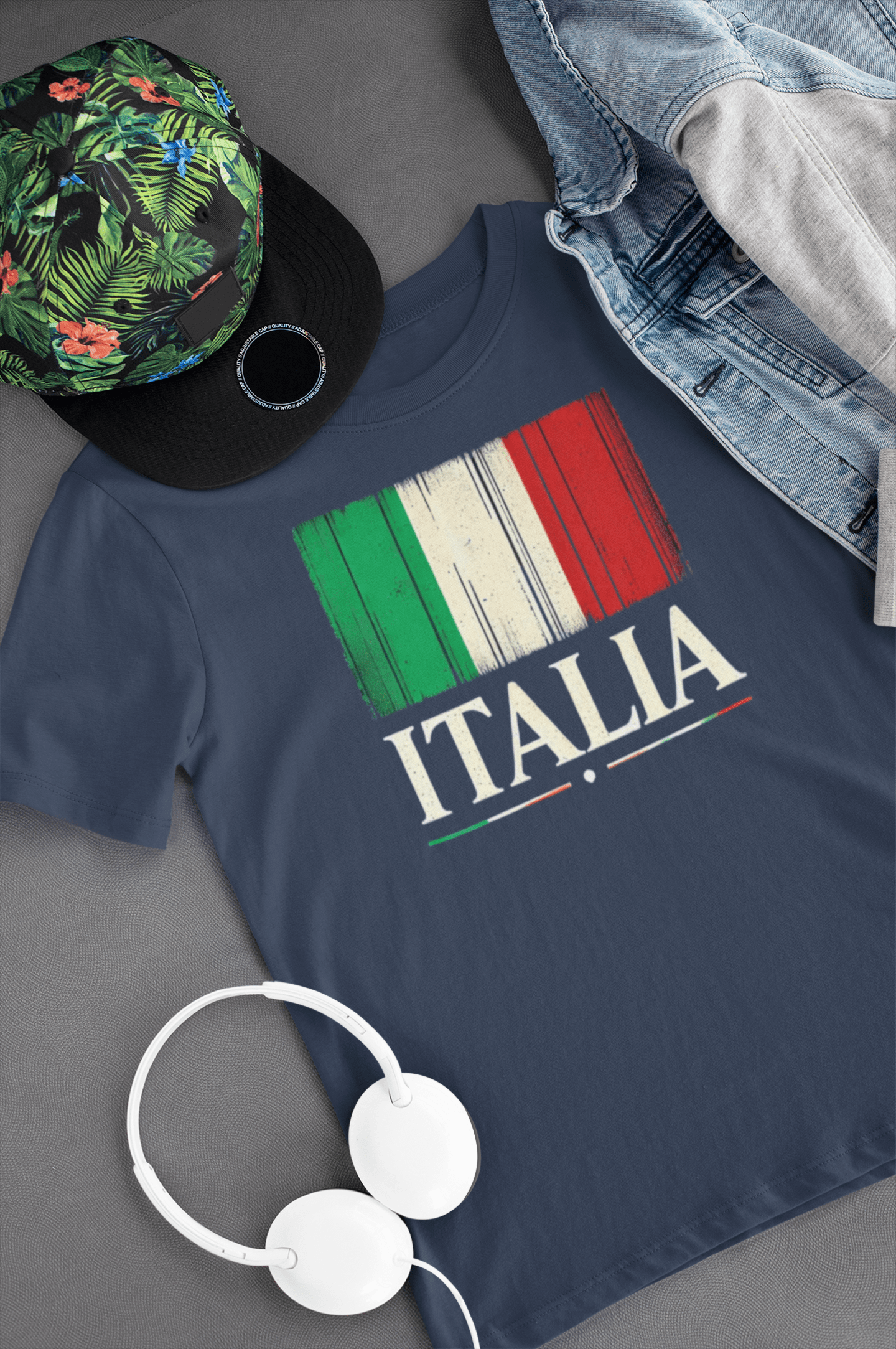 Distressed Italia Flag Kids Tee