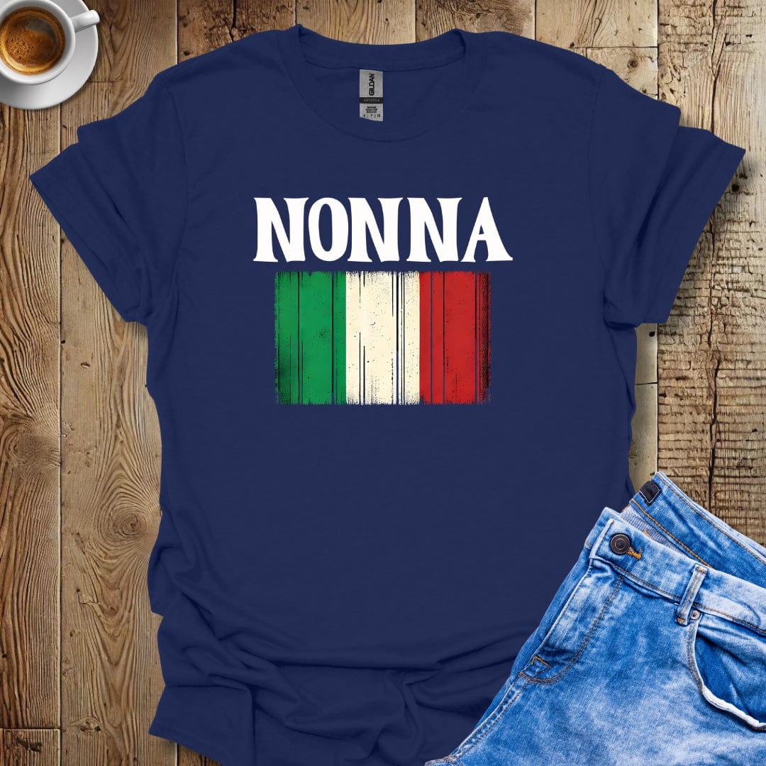 Cute Nonna Italian Flag T-shirt