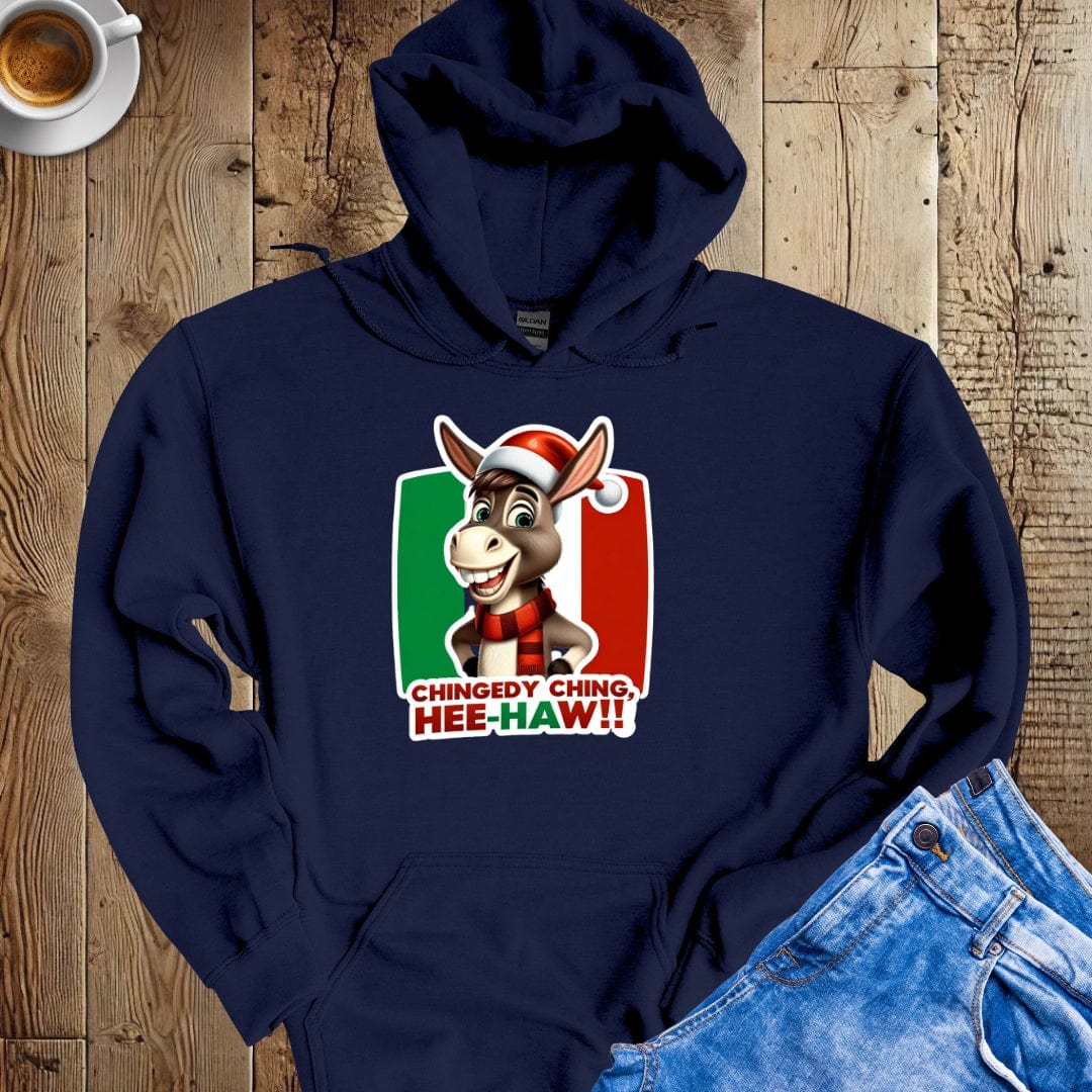 Dominick the Italian Christmas Donkey Hoodie Sweatshirt