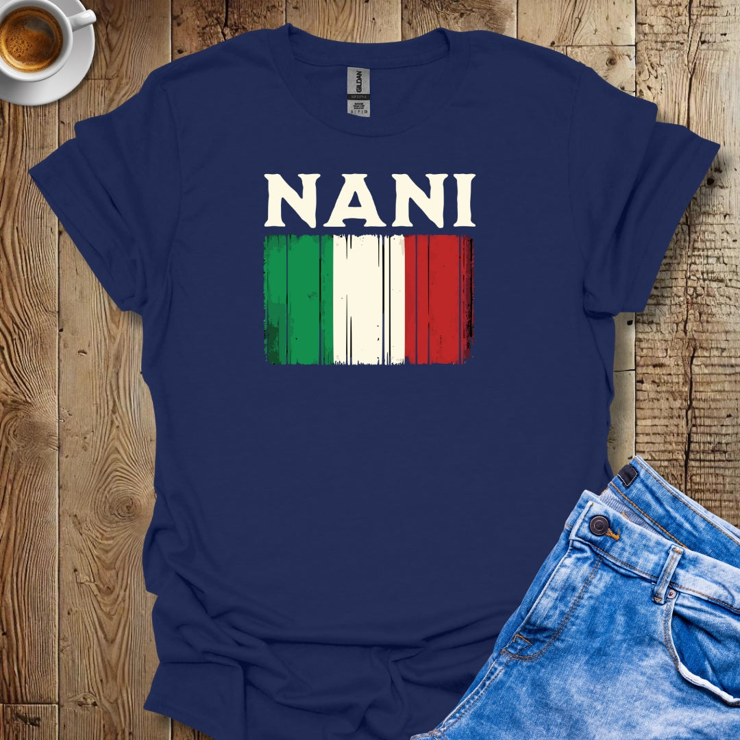 Nani Distressed Italian Flag T-shirt
