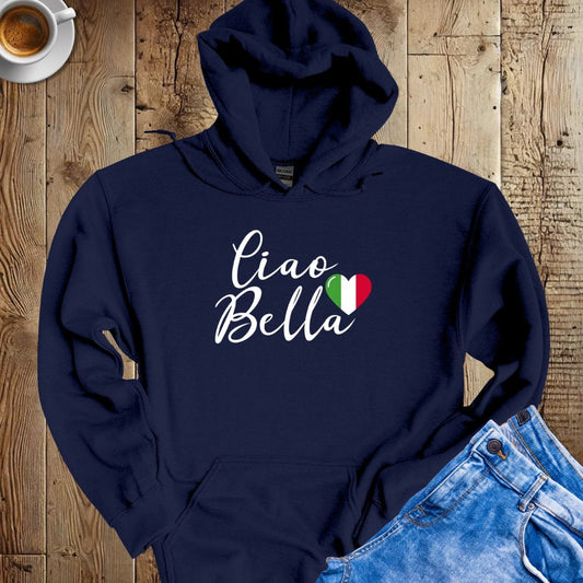 Ciao Bella Heart Hoodie Sweatshirt