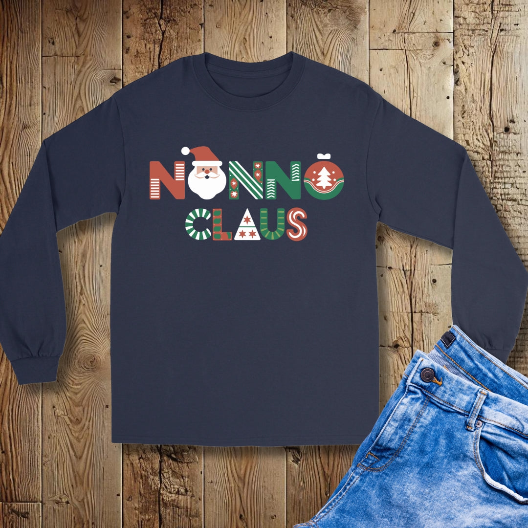 Nonno Claus Italian Christmas Unisex Long Sleeve Tee