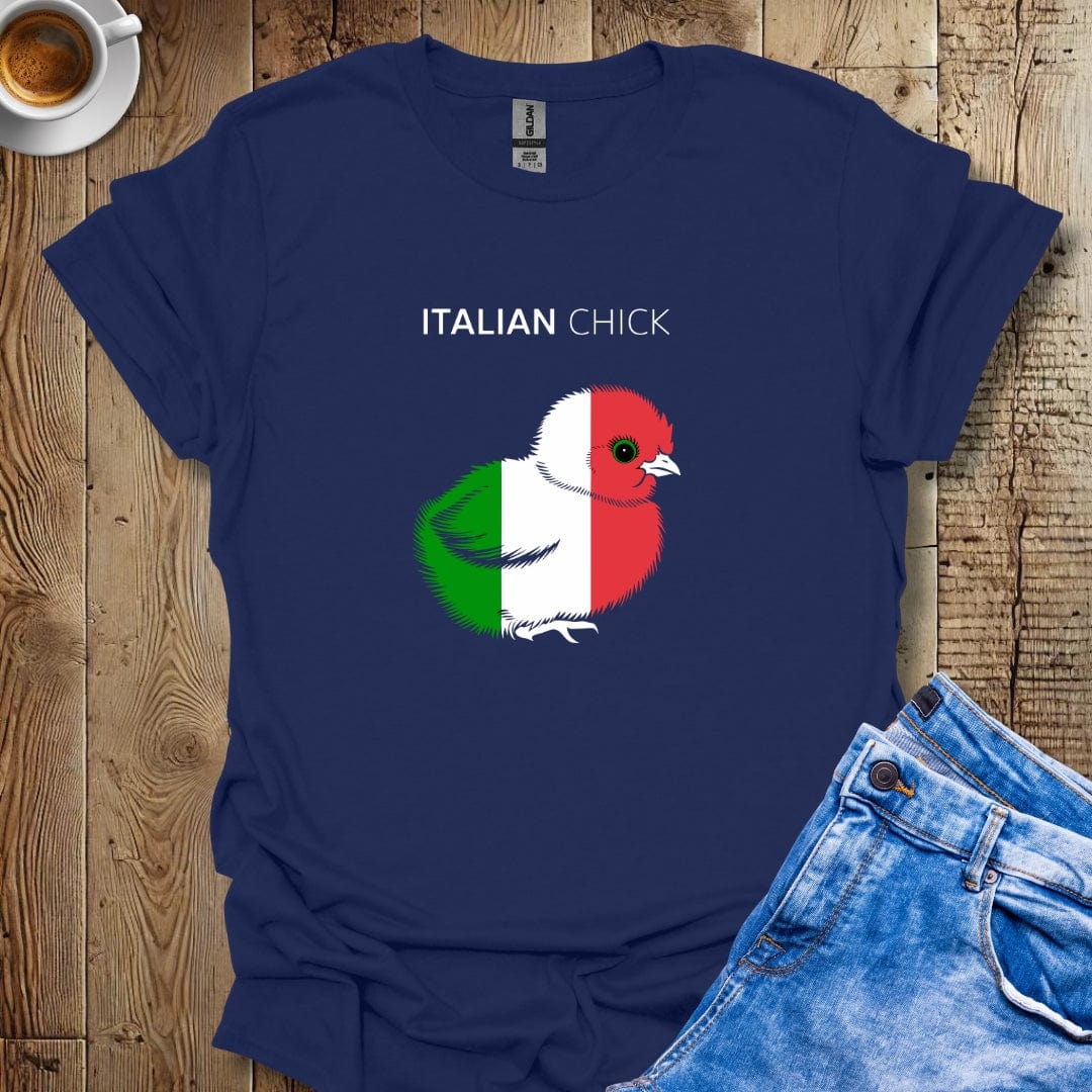 Italian Chick with Flag Colors T-shirt