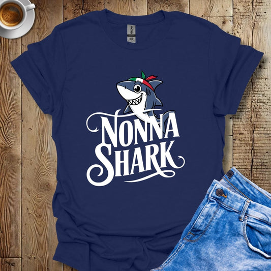 Funny Nonna Shark Italian Pride T-shirt