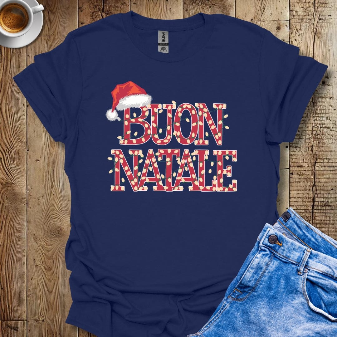 Buon Natale Xmas Lights Italian Christmas T-shirt