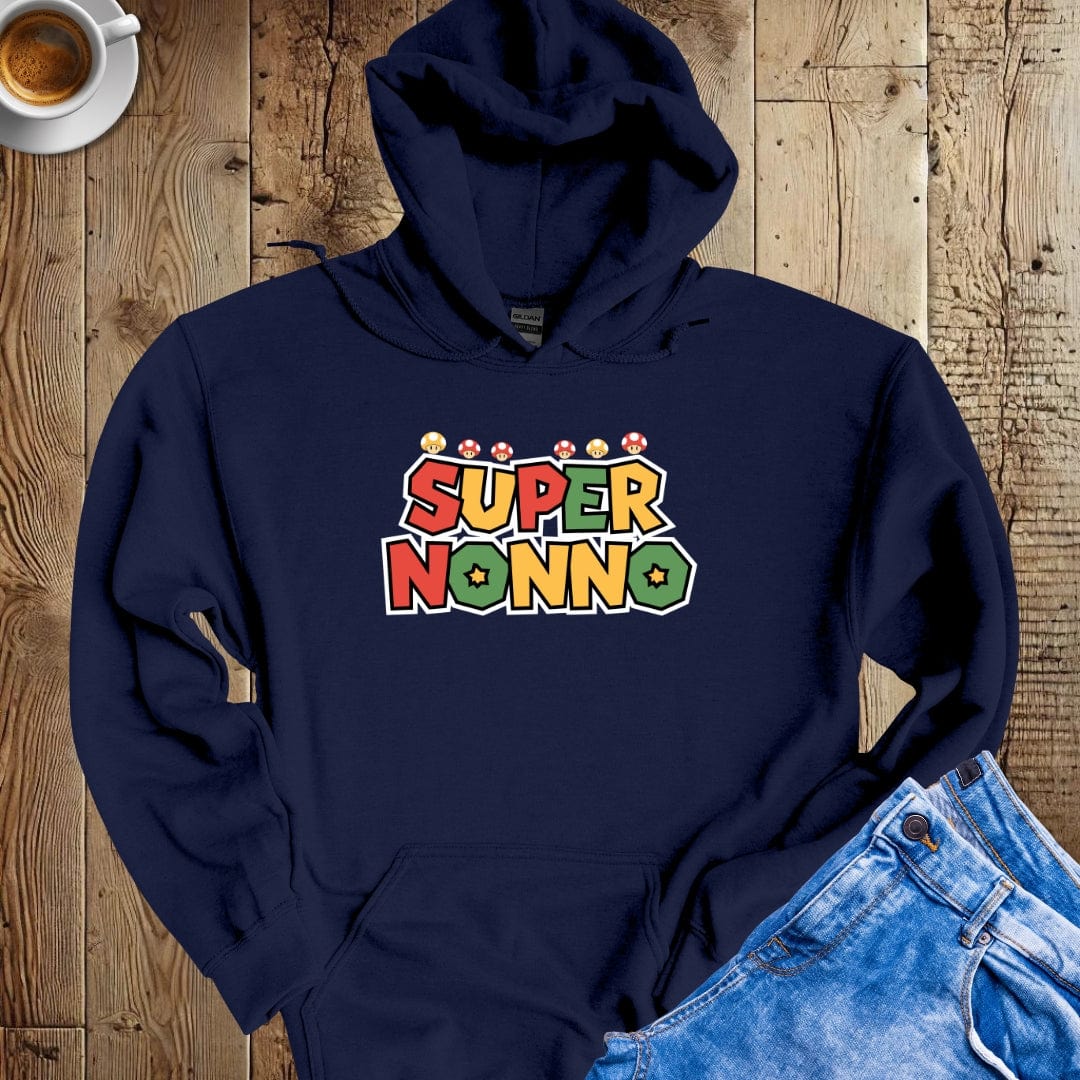 Super Nonno Videogame Style Hoodie Sweatshirt