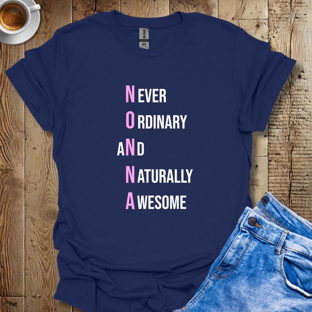 Not an Ordinary Nonna Naturally Awesome Italian Pride T-shirt